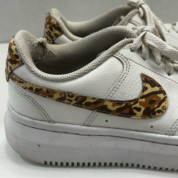 Women’s Nike Court Vision Alta Low Leopard Camo Sz 8.5 Pre-owned - Great Price! - Picture 2 of 11